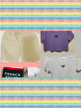 (Lot) Girls Bermuda Shorts & Short Sleeve Tops 💖